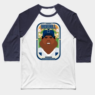 Baseball Blue Pinstripes - Rhubarb Pitchbatter - Hayes version Baseball T-Shirt